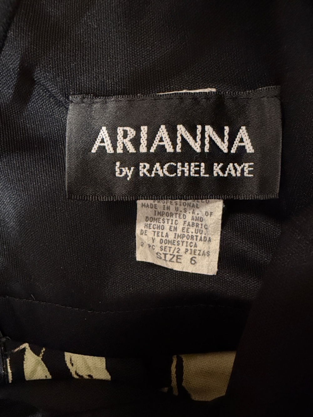 Vintage Arianna by Rachel Kaye Floral Spaghetti Strap Floral Prom Dress - Picture 2 of 7